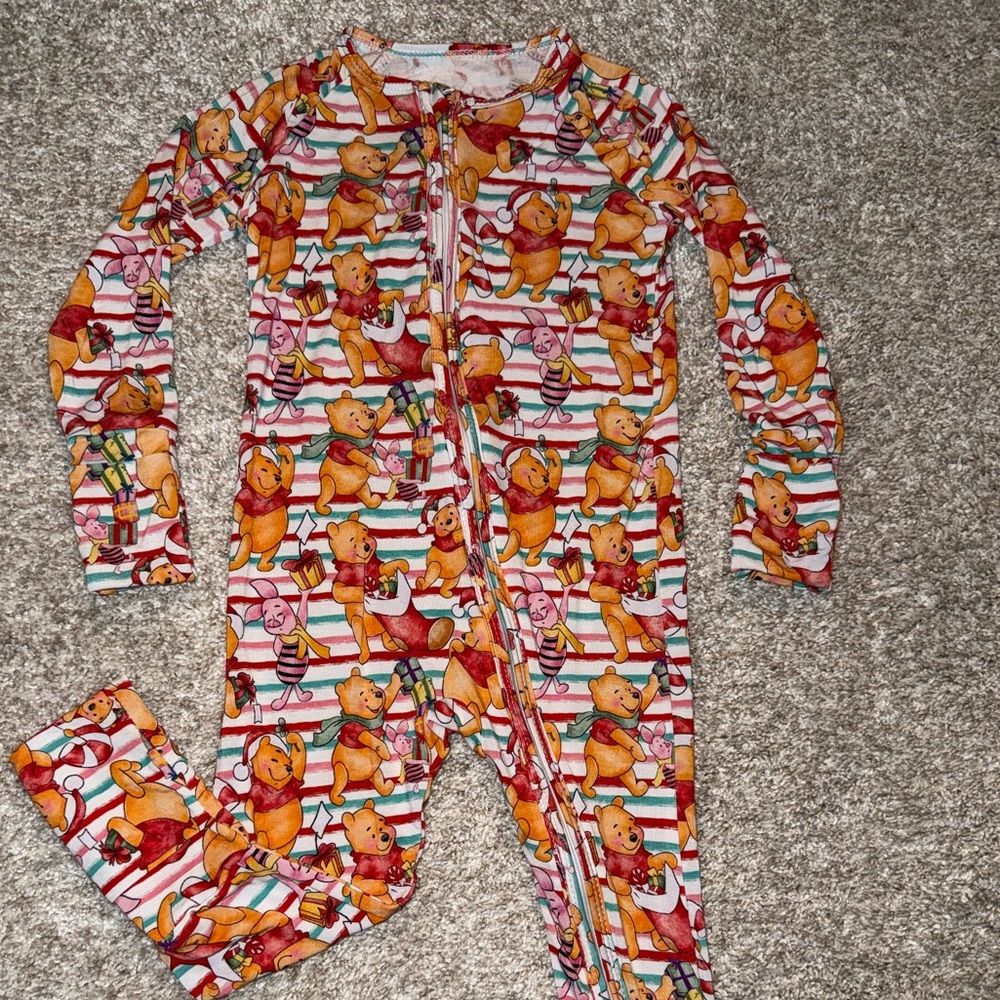 Kids Winnie the Pooh Christmas Bamboo Zippy
